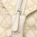 Christian Dior Panarea Hand Bag Canvas Ivory Silver Auth 209976A-19