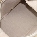 Christian Dior Panarea Hand Bag Canvas Ivory Silver Auth 209976A-21