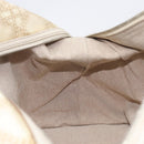 Christian Dior Panarea Hand Bag Canvas Ivory Silver Auth 209976A-22