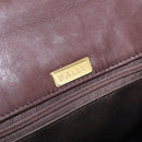 Bally Hand Bag Leather 2way Brown Gold Auth 209977-20