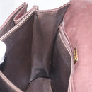 Bally Hand Bag Leather 2way Brown Gold Auth 209977-23