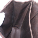 Bally Hand Bag Leather 2way Brown Gold Auth 209977-25