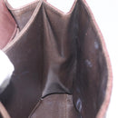 Bally Hand Bag Leather 2way Brown Gold Auth 209977-26