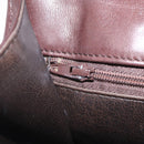 Bally Hand Bag Leather 2way Brown Gold Auth 209977-27