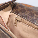 CELINE Macadam Canvas Shoulder Bag PVC Leather Brown Gold Auth 209978A-25