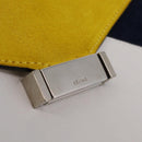 CELINE Clutch Bag Suede Calfskin leather Multicolor Silver Auth 209979A-13