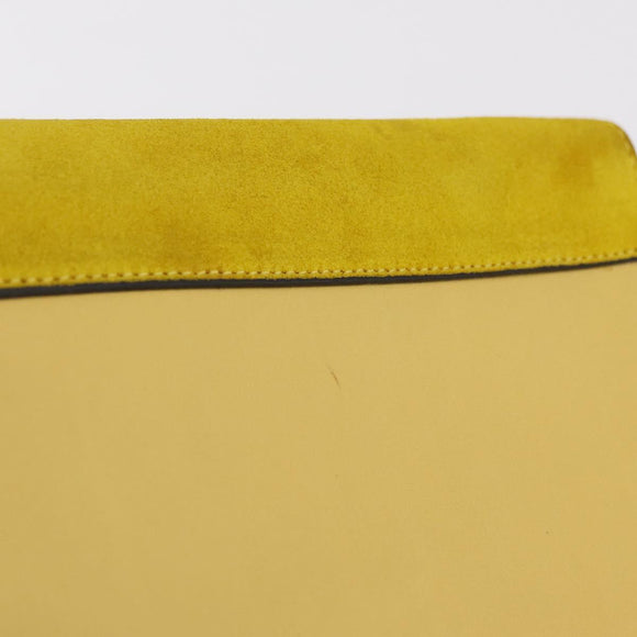 CELINE Clutch Bag Suede Calfskin leather Multicolor Silver Auth 209979A