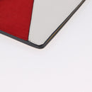 CELINE Clutch Bag Suede Calfskin leather Multicolor Silver Auth 209979A-9
