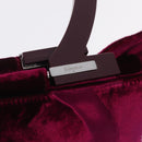 Salvatore Ferragamo Gancini Tote Bag Velor Purple Silver Auth 209980V-14