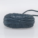 Miu Miu Hand Bag Vitellolux 2way Navy Gold Auth 209982A-13