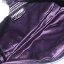 Miu Miu Hand Bag Vitellolux Black Silver Auth 209983A-17