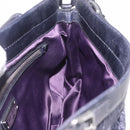 Miu Miu Hand Bag Vitellolux Black Silver Auth 209983A-18