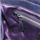 Miu Miu Hand Bag Vitellolux Black Silver Auth 209983A-20