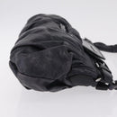 Miu Miu Hand Bag Vitellolux Black Silver Auth 209983A-4