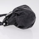 Miu Miu Hand Bag Vitellolux Black Silver Auth 209983A-5