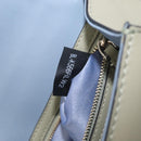 Valentino Chain Shoulder Bag Leather Light Blue Gold Auth 209984V-26