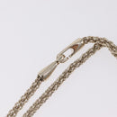 Valentino Chain Shoulder Bag Leather Light Blue Gold Auth 209984V-9