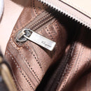 Salvatore Ferragamo Gancini Shoulder Bag Leather Beige Auth 209985-23
