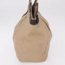 Salvatore Ferragamo Gancini Shoulder Bag Leather Beige Auth 209985-7