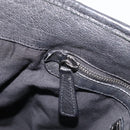 Miu Miu Tote Bag Leather Black Silver Auth 209991V-20