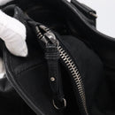 Miu Miu Tote Bag Leather Black Silver Auth 209991V-22