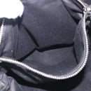 Miu Miu Tote Bag Leather Black Silver Auth 209991V-23