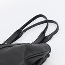 Miu Miu Tote Bag Leather Black Silver Auth 209991V-8