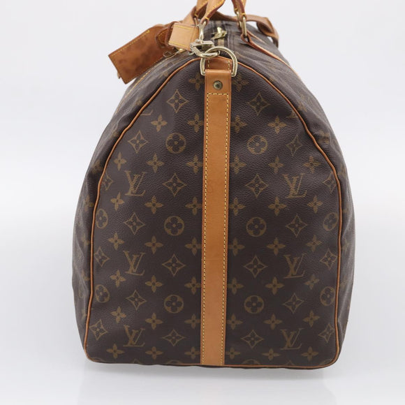 LOUIS VUITTON Monogram Keepall Bandouliere 60 Boston Bag M41412 LV Auth 209992V
