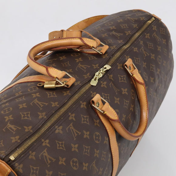 LOUIS VUITTON Monogram Keepall Bandouliere 60 Boston Bag M41412 LV Auth 209992V