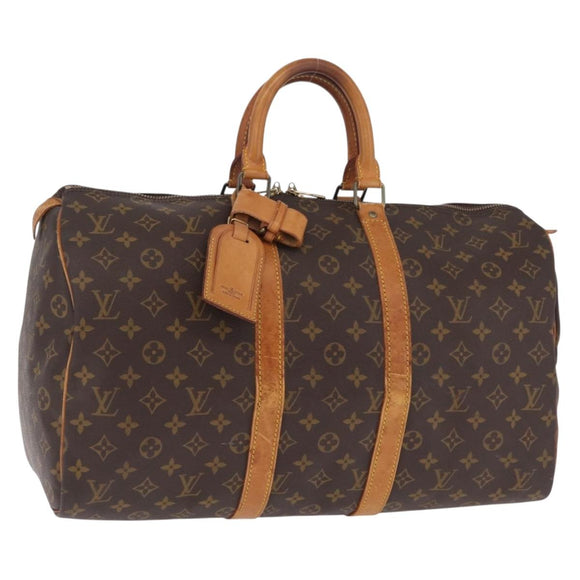 LOUIS VUITTON Monogram Keepall 45 Boston Bag M41428 LV Auth 209993