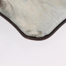 LOEWE Hand Bag PVC Canvas Gray Gold Auth 209998-13