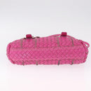 Bottega Veneta INTRECCIATO Hand Bag Leather 2way Pink Auth 210001A-11