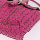 Bottega Veneta INTRECCIATO Hand Bag Leather 2way Pink Auth 210001A-13