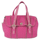 Bottega Veneta INTRECCIATO Hand Bag Leather 2way Pink Auth 210001A-2