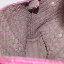 Bottega Veneta INTRECCIATO Hand Bag Leather 2way Pink Auth 210001A-21