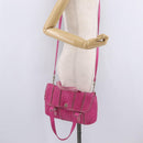 Bottega Veneta INTRECCIATO Hand Bag Leather 2way Pink Auth 210001A-24