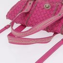 Bottega Veneta INTRECCIATO Hand Bag Leather 2way Pink Auth 210001A-7