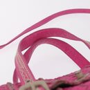 Bottega Veneta INTRECCIATO Hand Bag Leather 2way Pink Auth 210001A-8