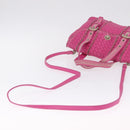 Bottega Veneta INTRECCIATO Hand Bag Leather 2way Pink Auth 210001A-9