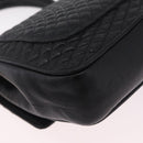 Bally Hand Bag Leather 2way Black Gold Auth 210002-15