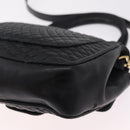 Bally Hand Bag Leather 2way Black Gold Auth 210002-16