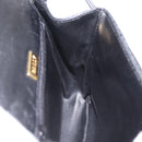 Bally Hand Bag Leather 2way Black Gold Auth 210002-23