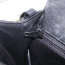 Bally Hand Bag Leather 2way Black Gold Auth 210002-25