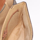 CELINE Macadam Canvas Shoulder Bag PVC Leather Brown Gold Auth 210003-23