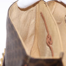 CELINE Macadam Canvas Shoulder Bag PVC Leather Brown Gold Auth 210003-24
