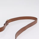 CELINE Macadam Canvas Shoulder Bag PVC Leather Brown Gold Auth 210003-8
