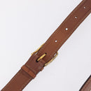 CELINE Macadam Canvas Shoulder Bag PVC Leather Brown Gold Auth 210003-9