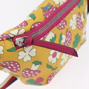 GUCCI Children's Body Bag PVC Yellow Silver 502095 Auth 210005M-16