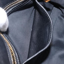 Miu Miu Matelasse Hand Bag Leather 2way Black Gold Auth 210009-25