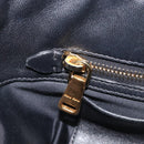 Miu Miu Matelasse Hand Bag Leather 2way Black Gold Auth 210009-26